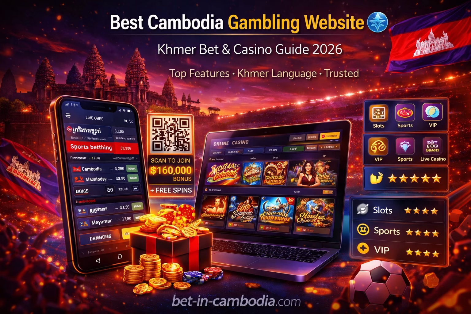 Best Cambodia Gambling Website 🌐 | Khmer Bet & Casino Guide 2026