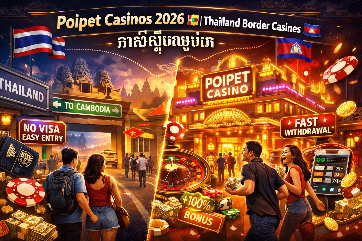 Poipet Casinos 2026 Cambodia Border Casino Guide KH កាស៊ីណូប៉ោយប៉ែត