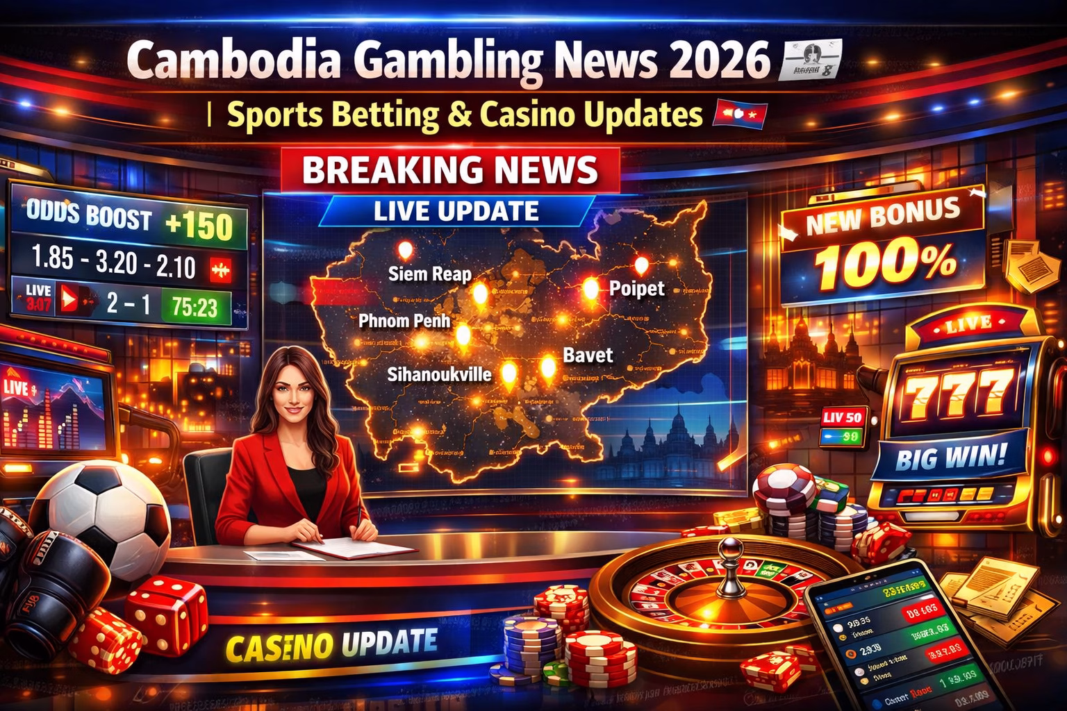 Cambodia Gambling News 2026 Sports Betting & Casino Updates 🇰🇭 ព័ត៌មានល្បែង